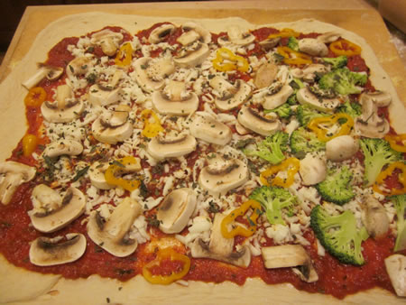 Pizza with Veggies