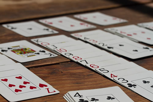 Solitaire cards