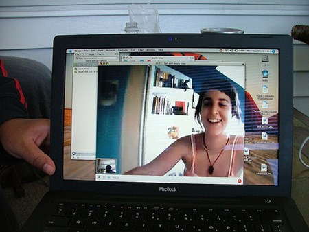 Couple on Skype