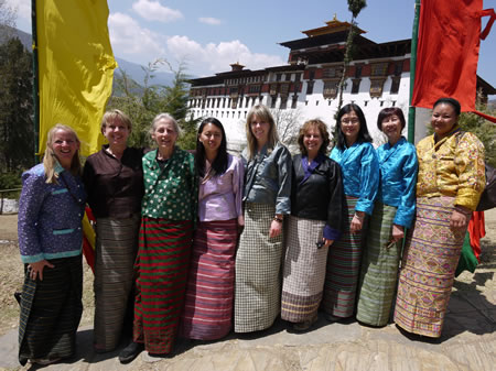 Group in Kiras in Bhutan