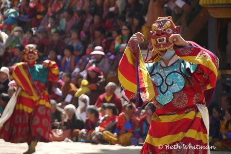 Paro Dancers in Bhutan