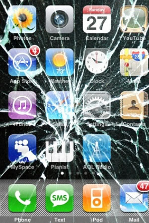 iphone crushed