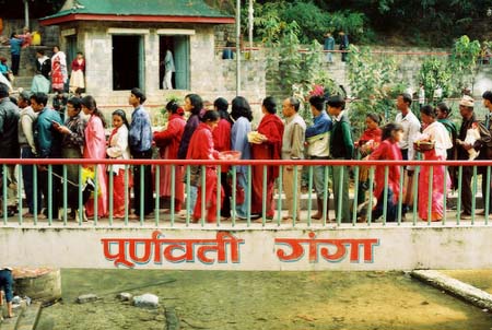 Queue at Dakshinkali Temple