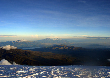 View of Quito from Cotopaxi