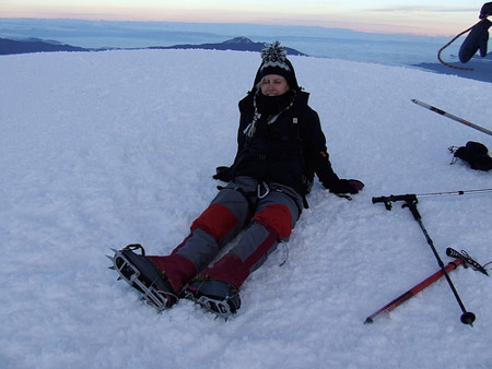 Woman on Cotopaxi