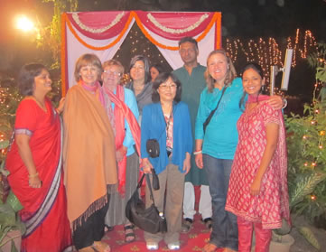 Group at Diwali Festival in India