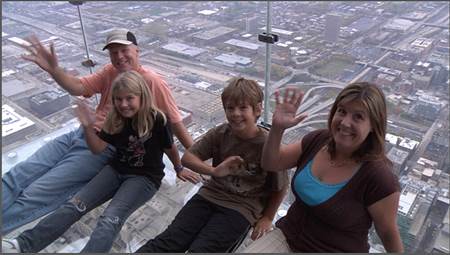 Family at Sears Tower