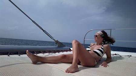 Woman on Yacht