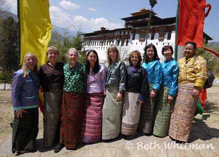 Group in Kiras Paro Bhutan