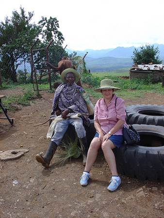 Tourist with Lesotho Local