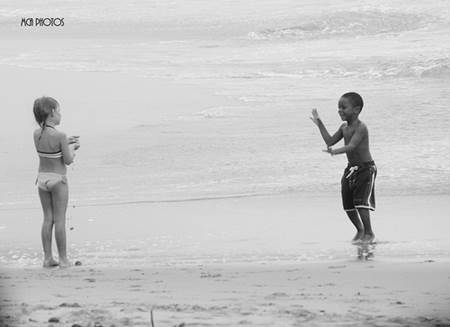 Kids at Barbados Beach
