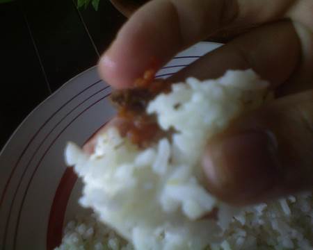 Eating Rice with Hand