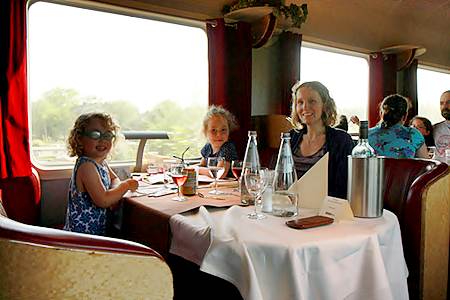 Family on Board Train