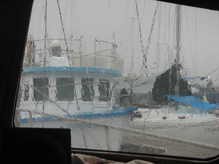 Rain on Yacht