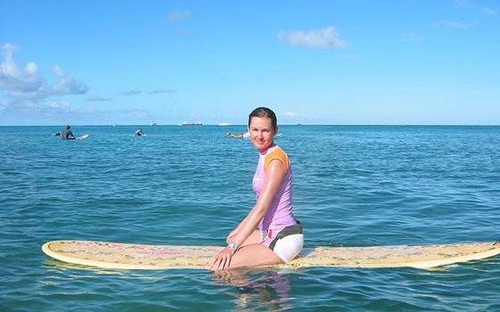 Surfing in Waikiki