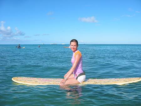 Surfing in Waikiki