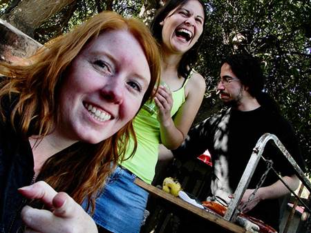 Women Enjoying Chilean Asado