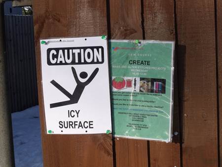 Icy Surface Sign