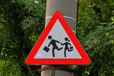 School Children Crossing Sign