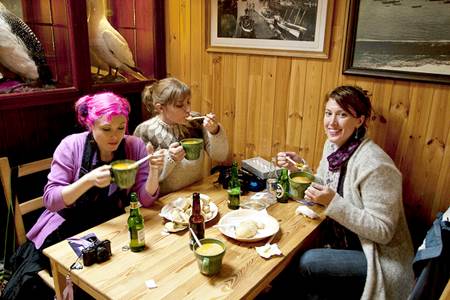 Women Dining in Iceland