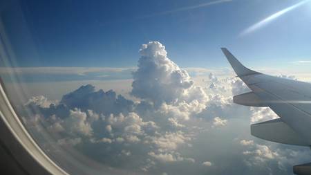 Clouds Photo from Plane Window