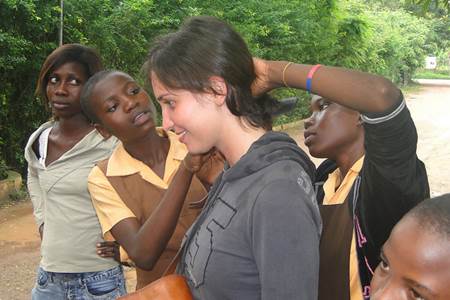 Woman with Locals