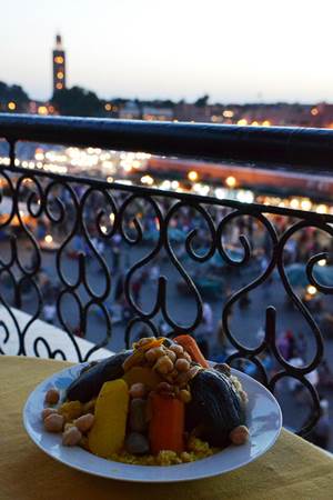 Dinner with view of Marrakech