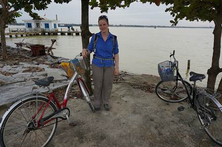 Tourist with Bike