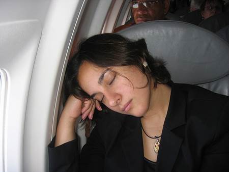 Sleeping on the Plane