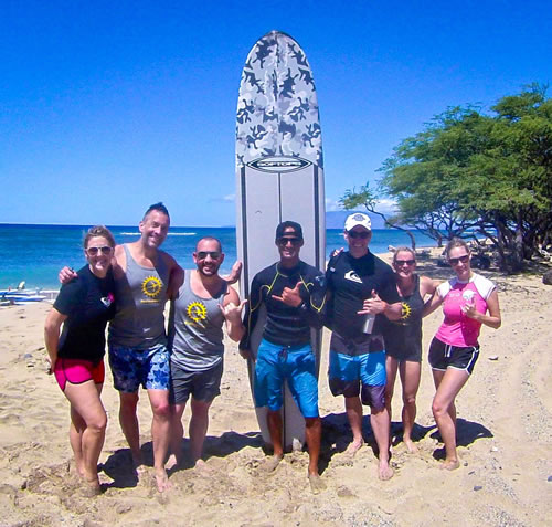 Surfing on Maui