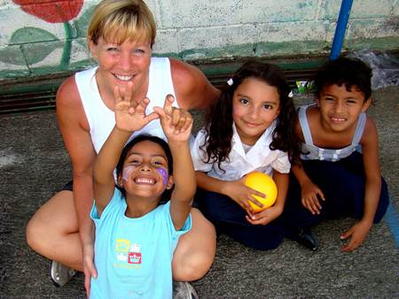 Woman with Costa Rican Children