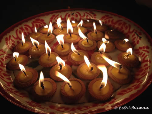 Candles Buddhist Temple Thailand